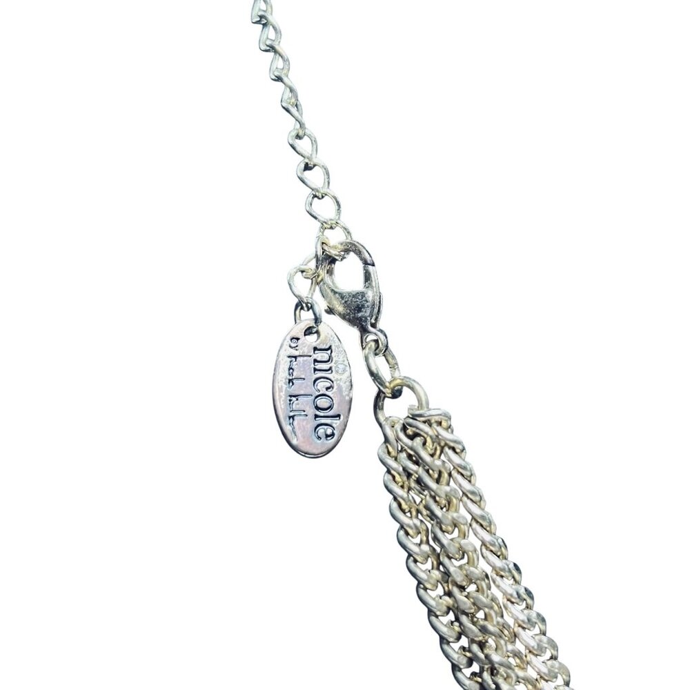 Nicole Chunky Gold Tone Curb Chain Bib Necklace (5551) - Picture 5 of 5